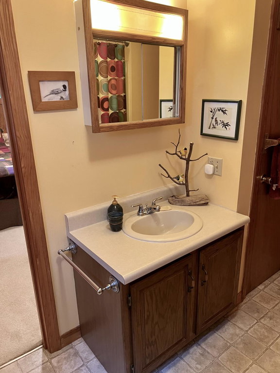 Sink in first floor bathroom