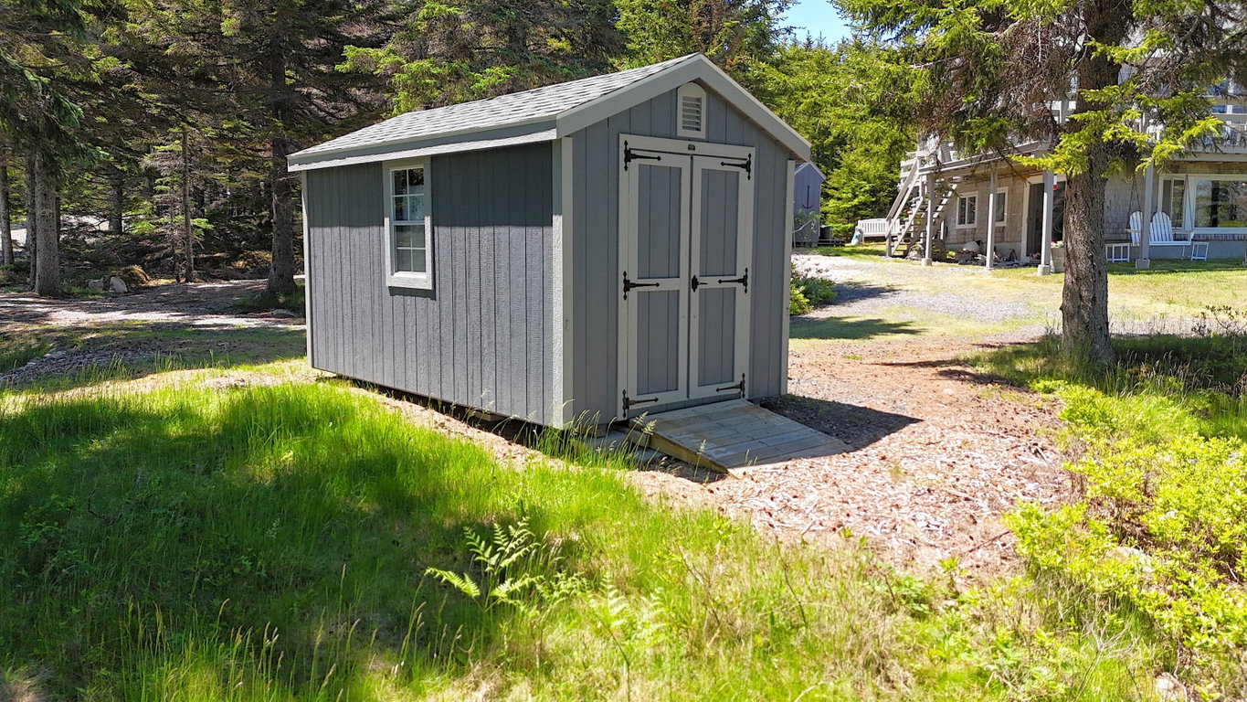 shed and house