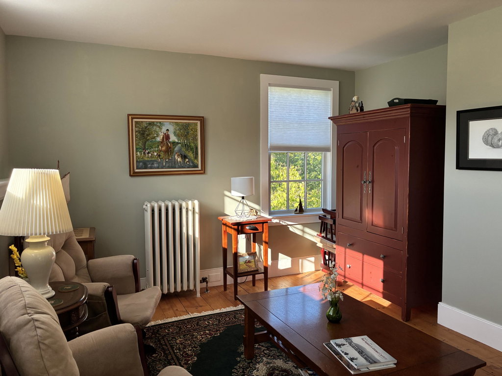 Sage suite sitting area.