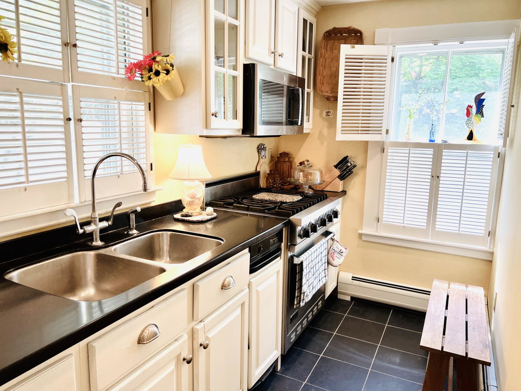 Galley style kitchen