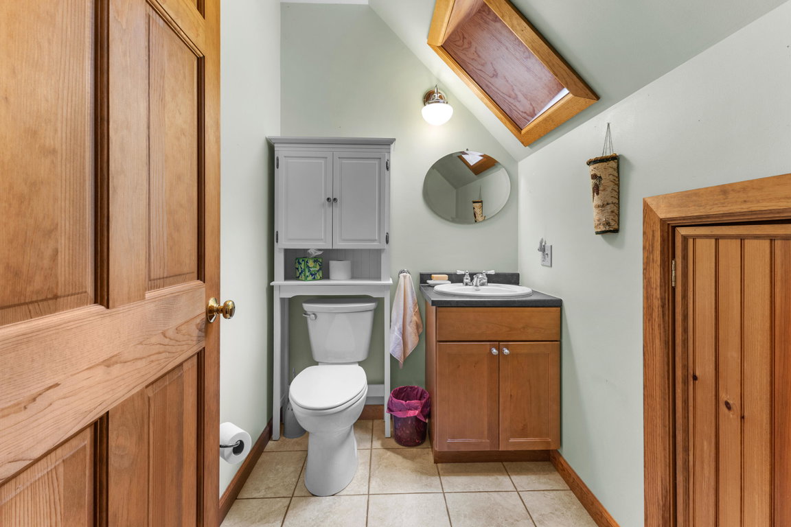 Upstairs half bath