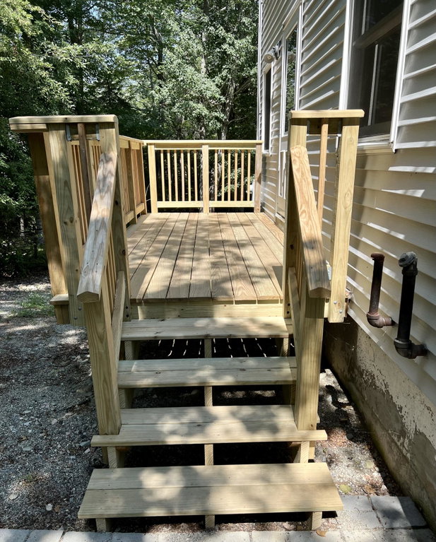New deck/ side entrance