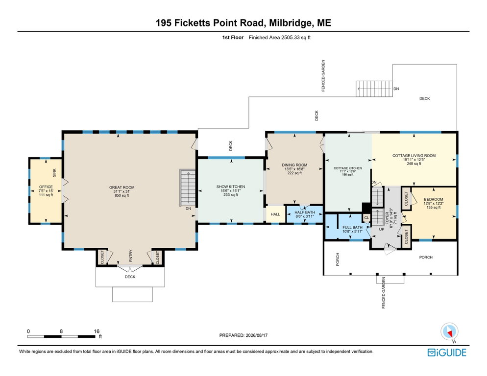 1st Floor Floor Plan ~ 195 Ficketts Poin