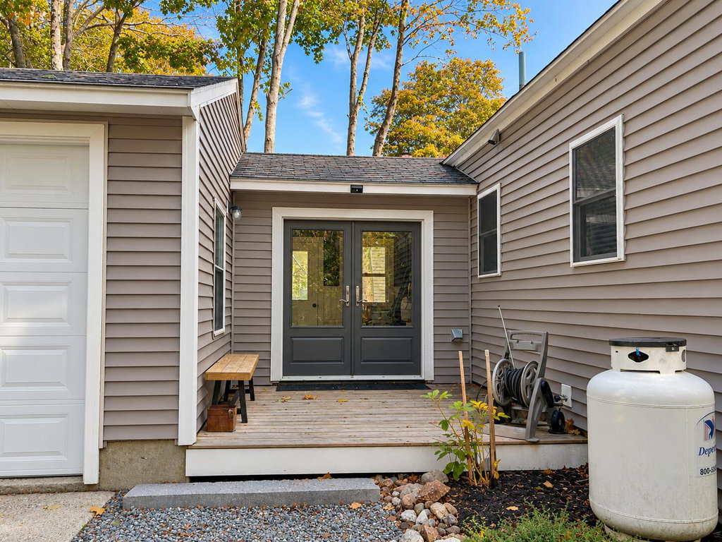 Autumn French Door Entry Porch