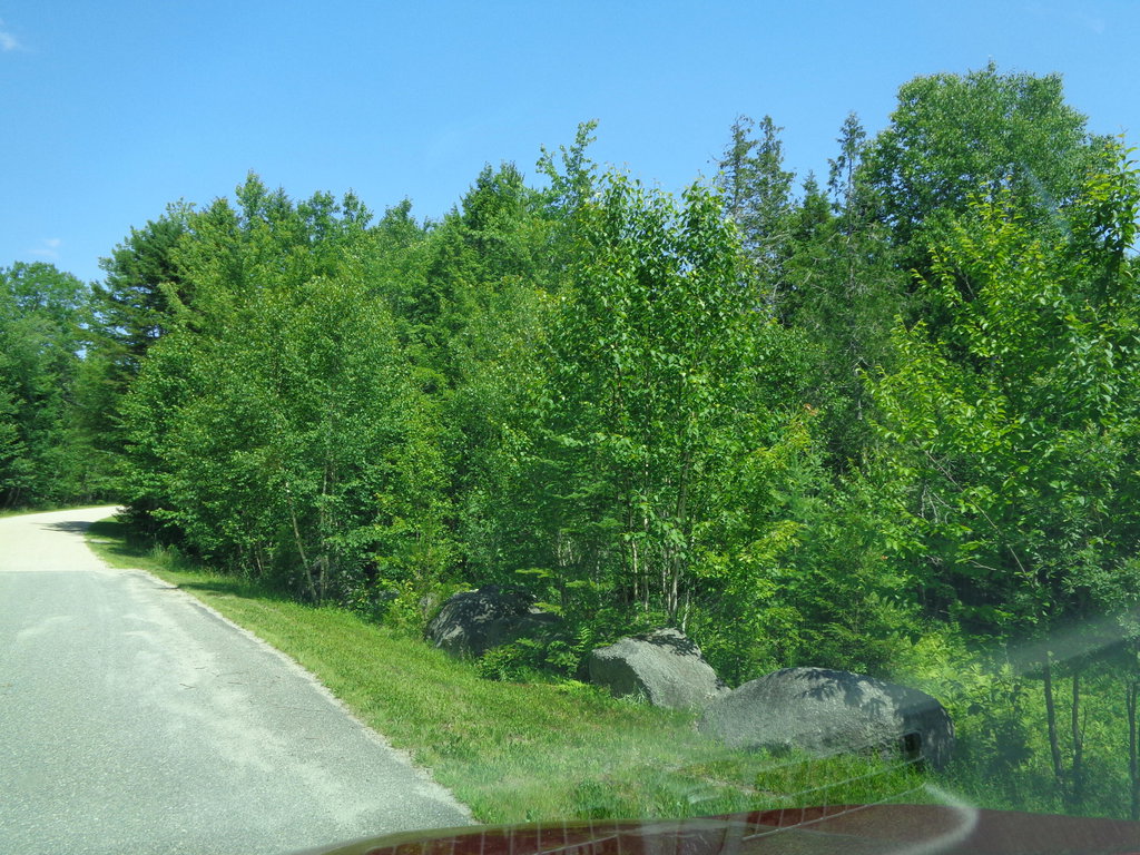 View along road