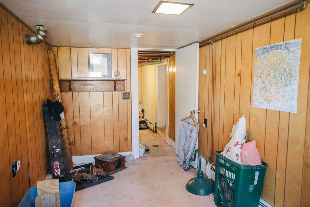 Partially finished basement