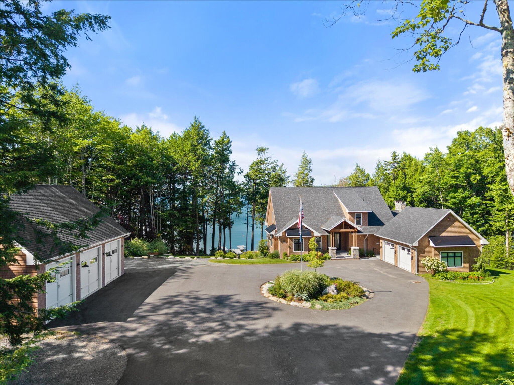 Detached three bay heated garage...