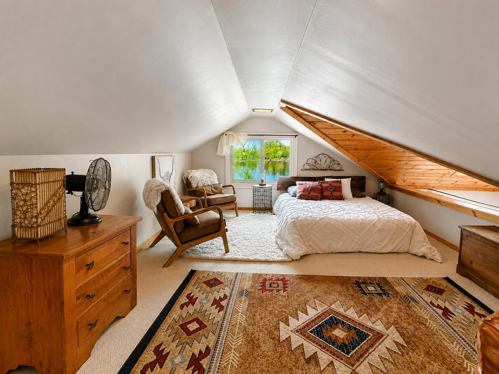 Lower ceiling for bedroom loft space