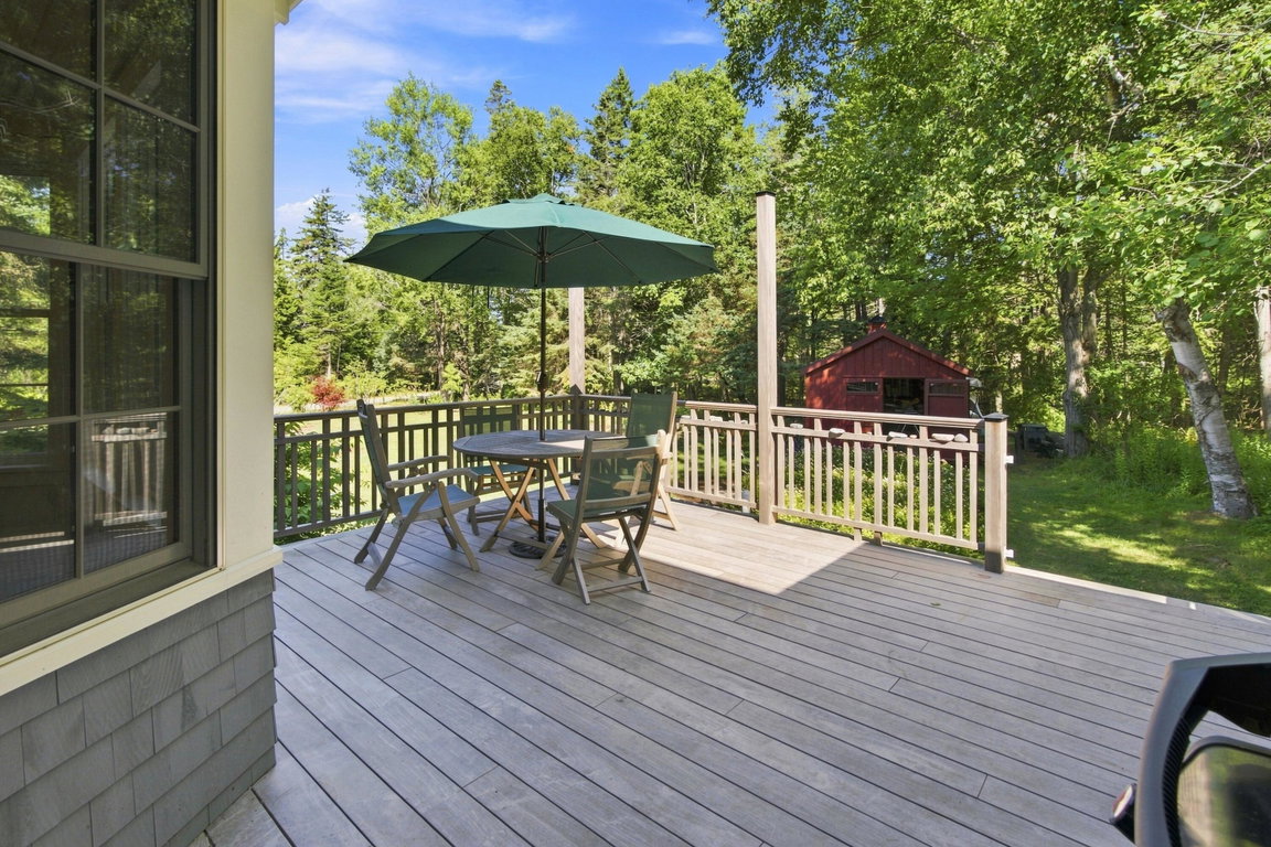 Private Deck off Kitchen