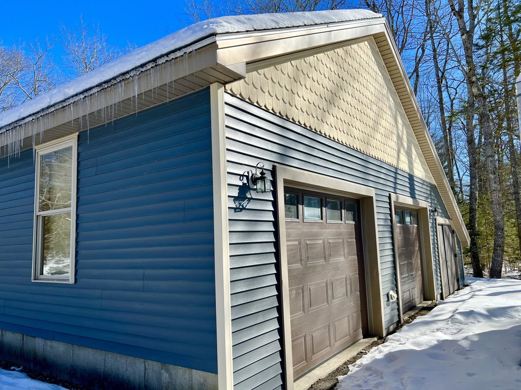 Attached two car garage