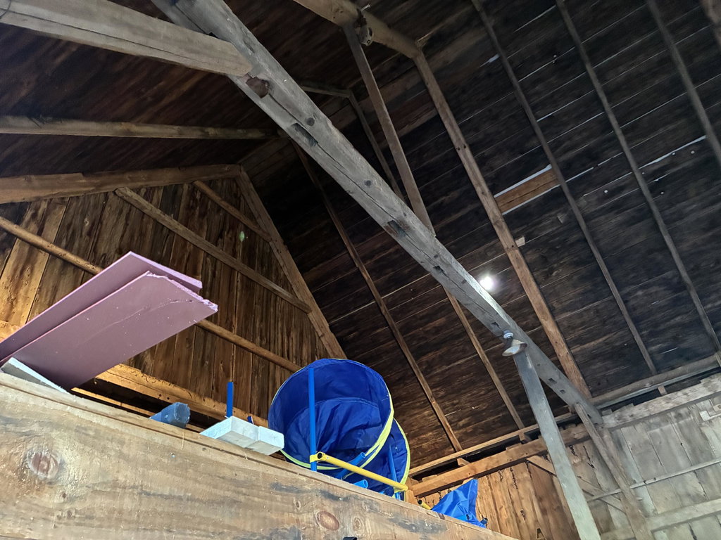 South hayloft to peak.