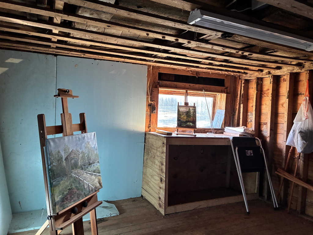 Studio space in barn shed area.