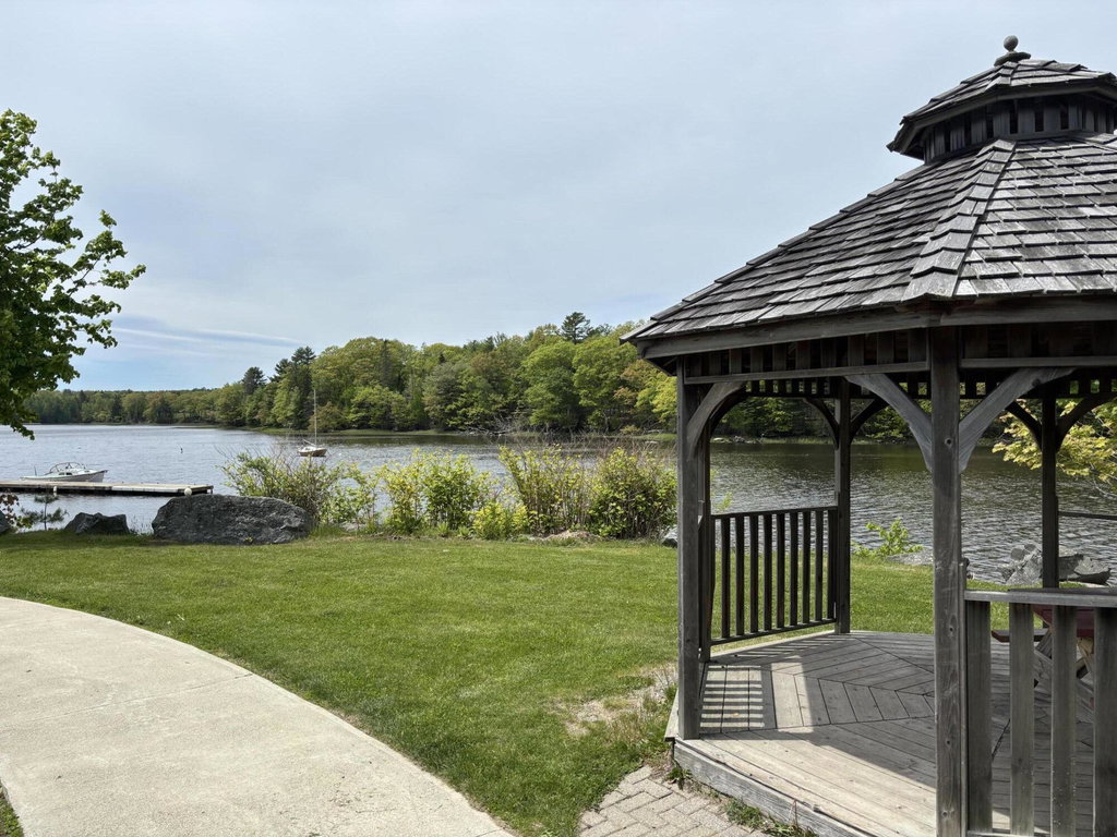 Ellsworth Harbor Park Gazebo across the