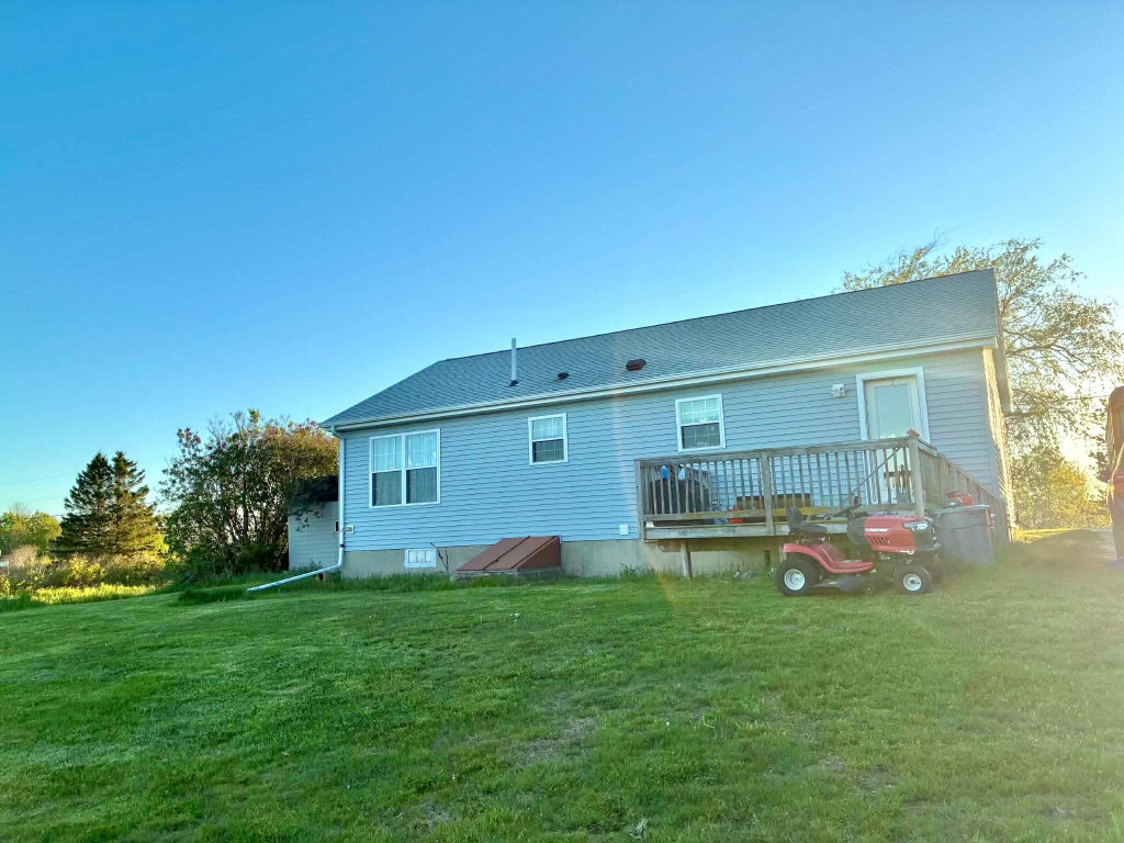 Rear of house