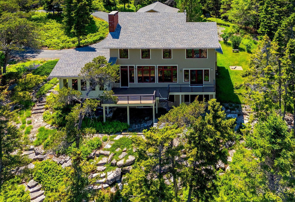 Aerial House from ocean side
