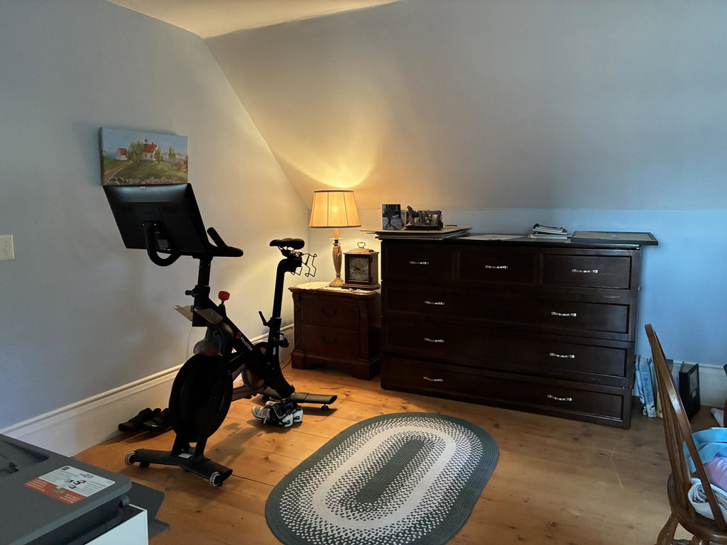 Blue suite sleep space.