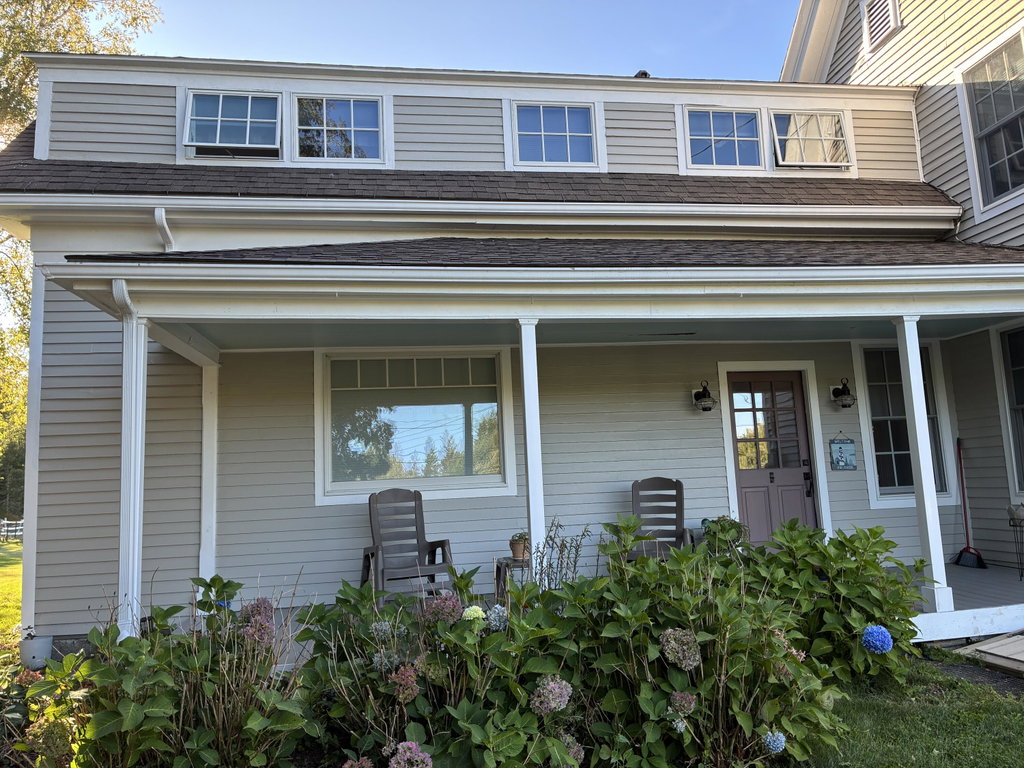 Porch entry from driveway.
