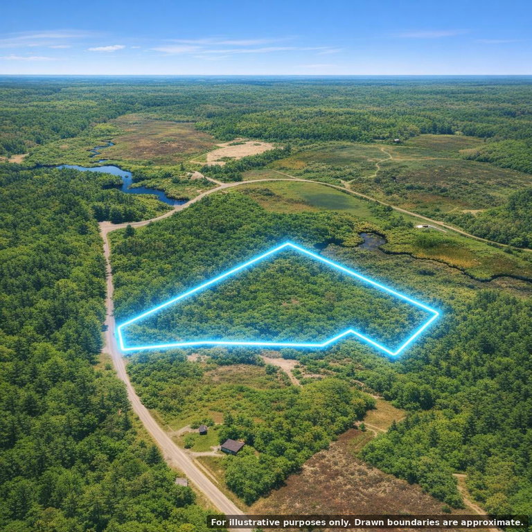 22 Acres Aeriel Shot with Ovelay
