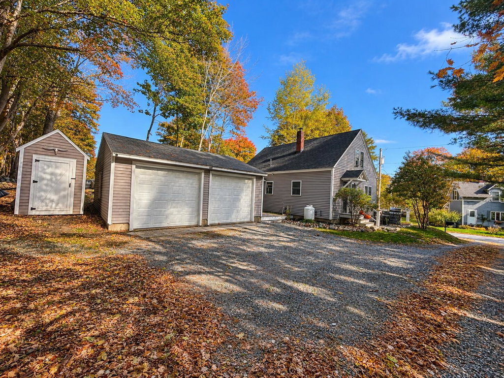 Autumn Driveway and Country Home