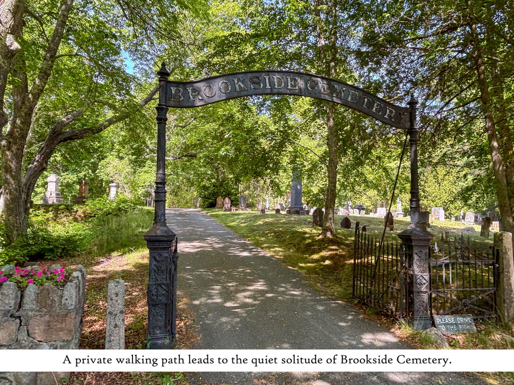 Brookside Cemetery, label