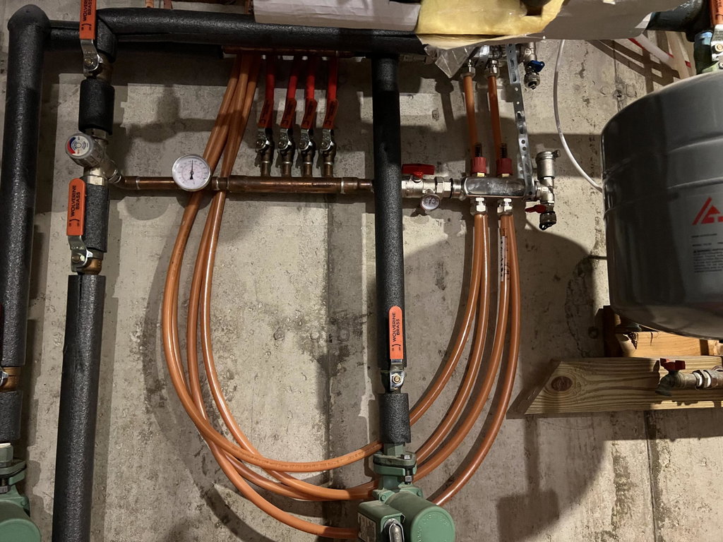Radiant floor heat
