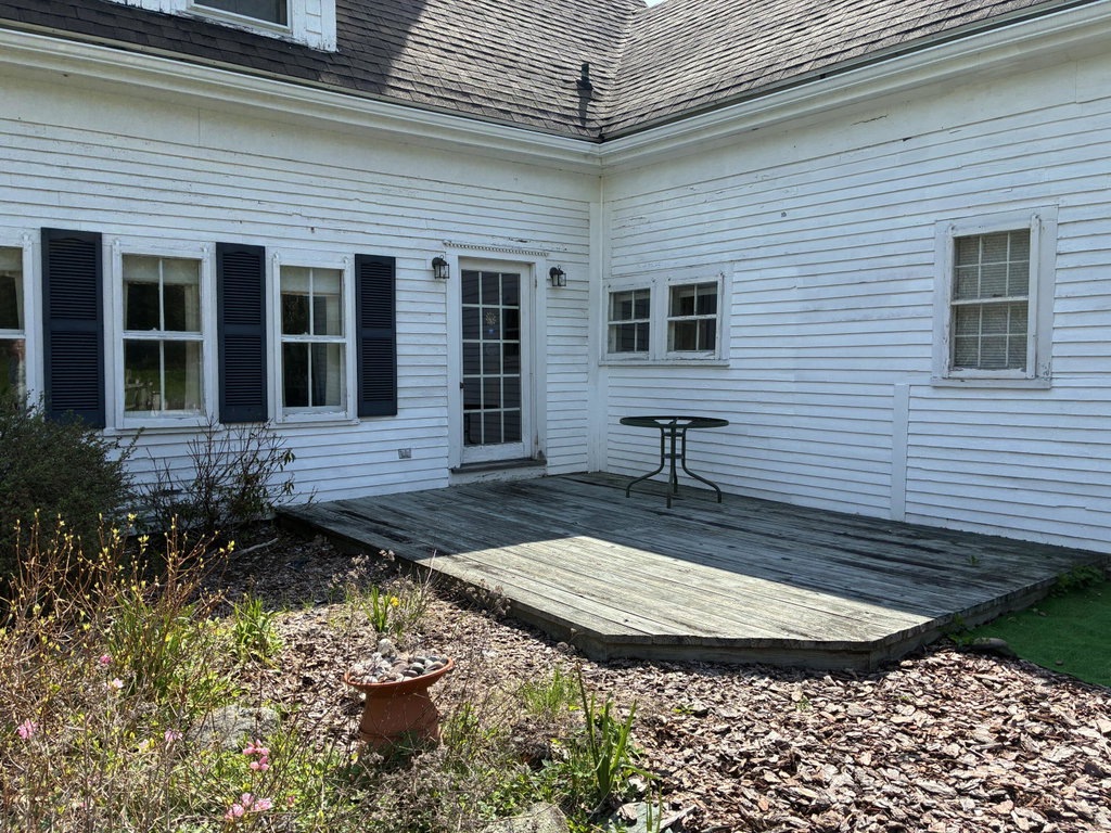 Back deck & patio from dining room.