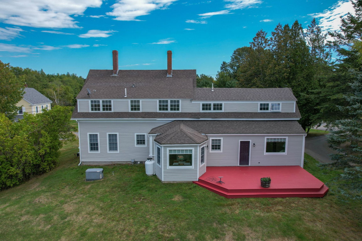 Back of house, west face.