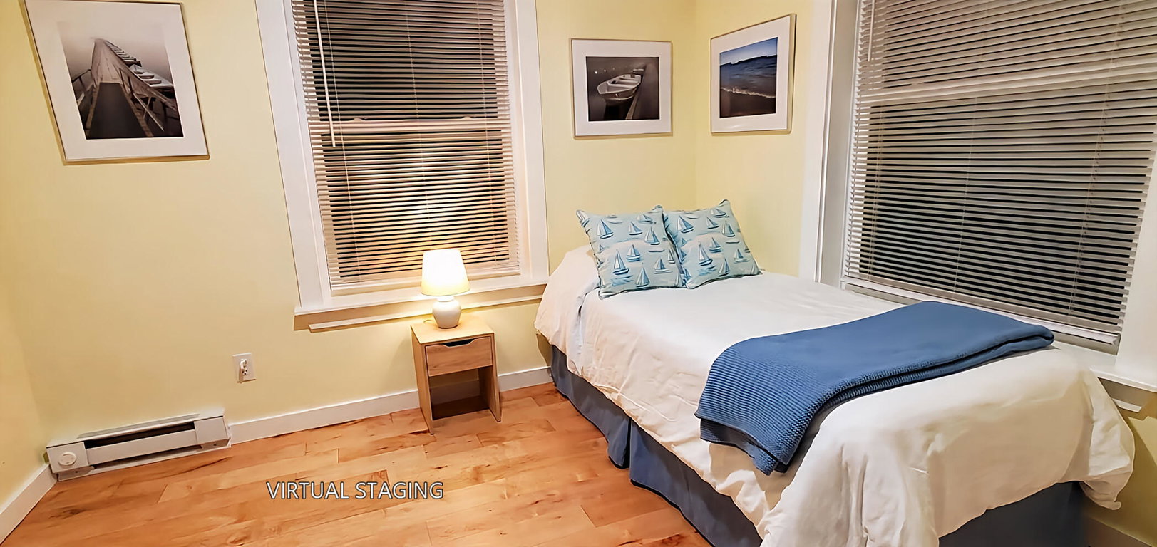 Primary Bedroom AI staged