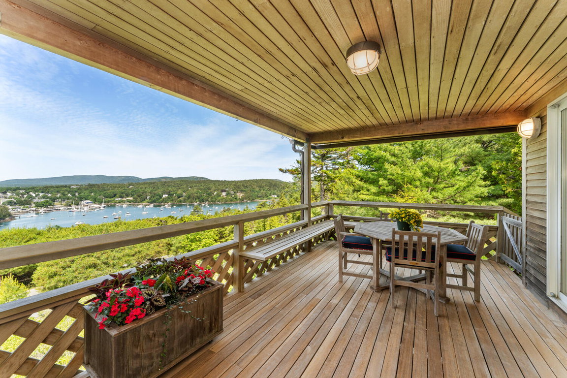 View of Northeast Harbor from the Deck
