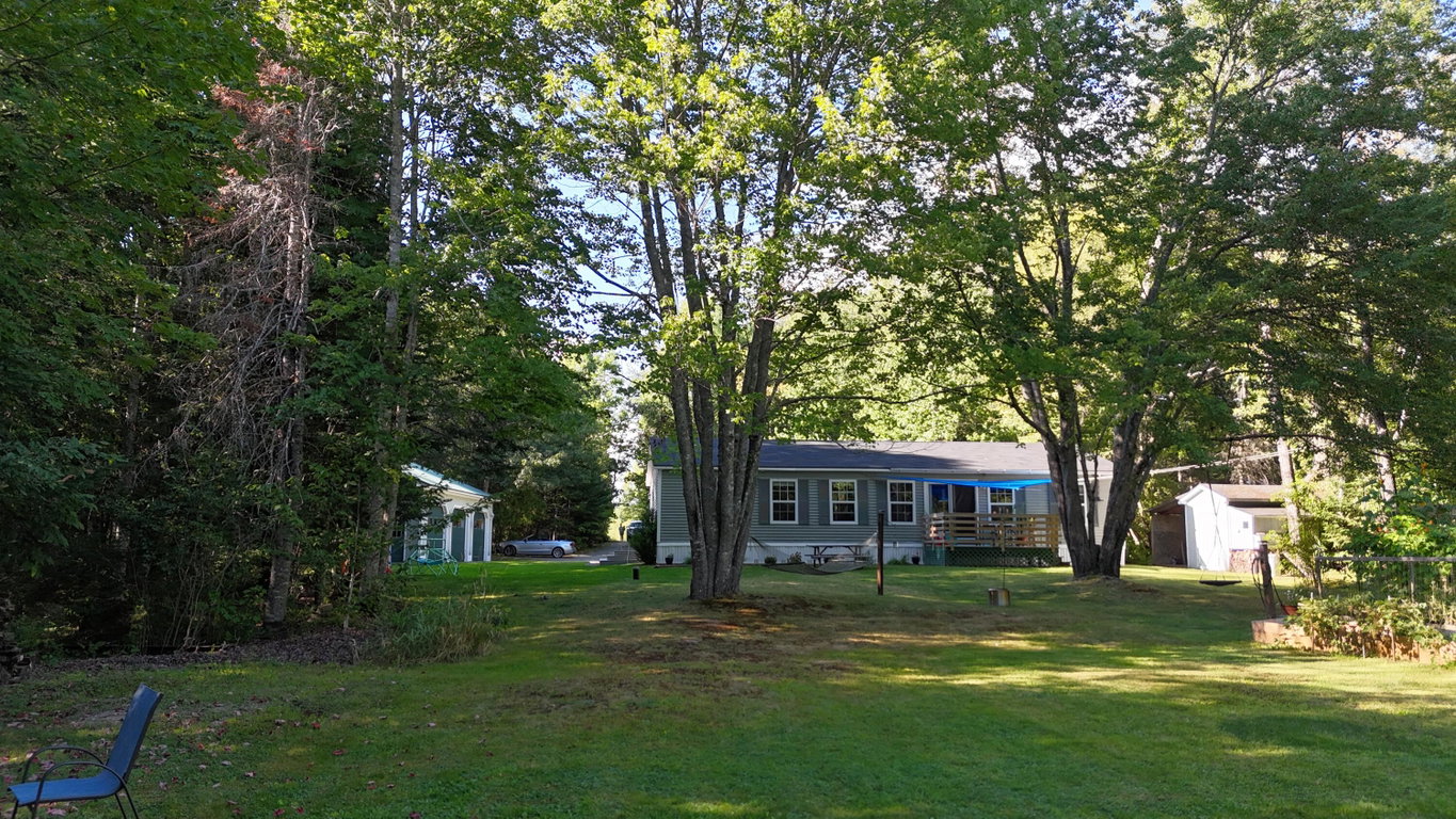 back lawn to house