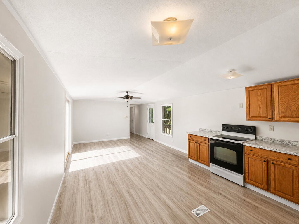 open kitchen/ living space