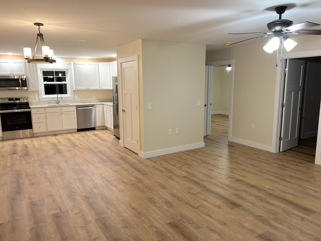 living to kitchen