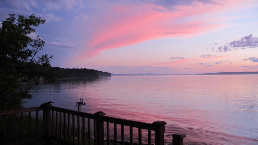 Enchanting sunsets from your Maine seaside camp