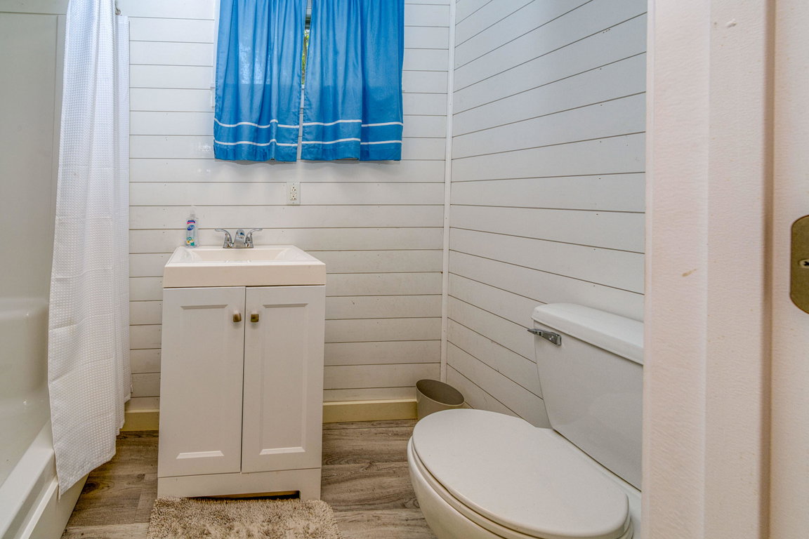 Lower level=New bathroom to serve guest