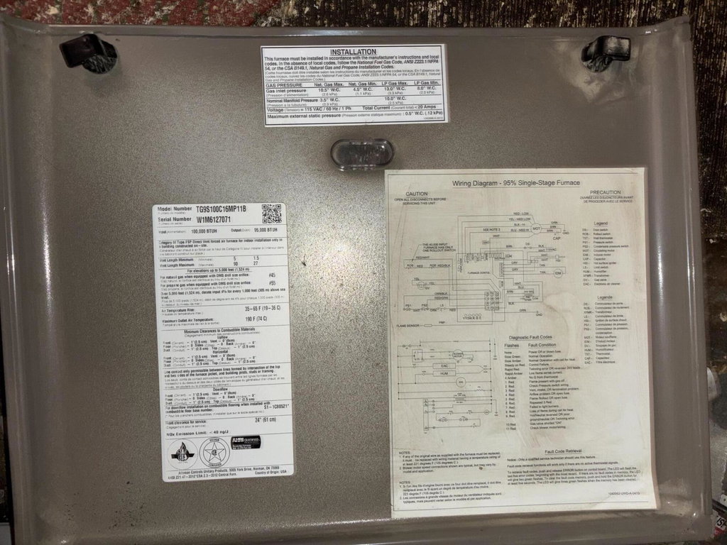 Furnace info