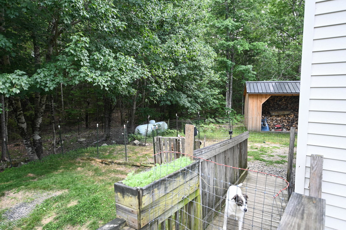 Fenced Area Off Deck