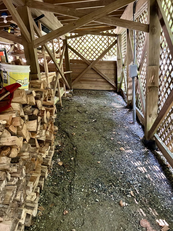 Storage under screened porch