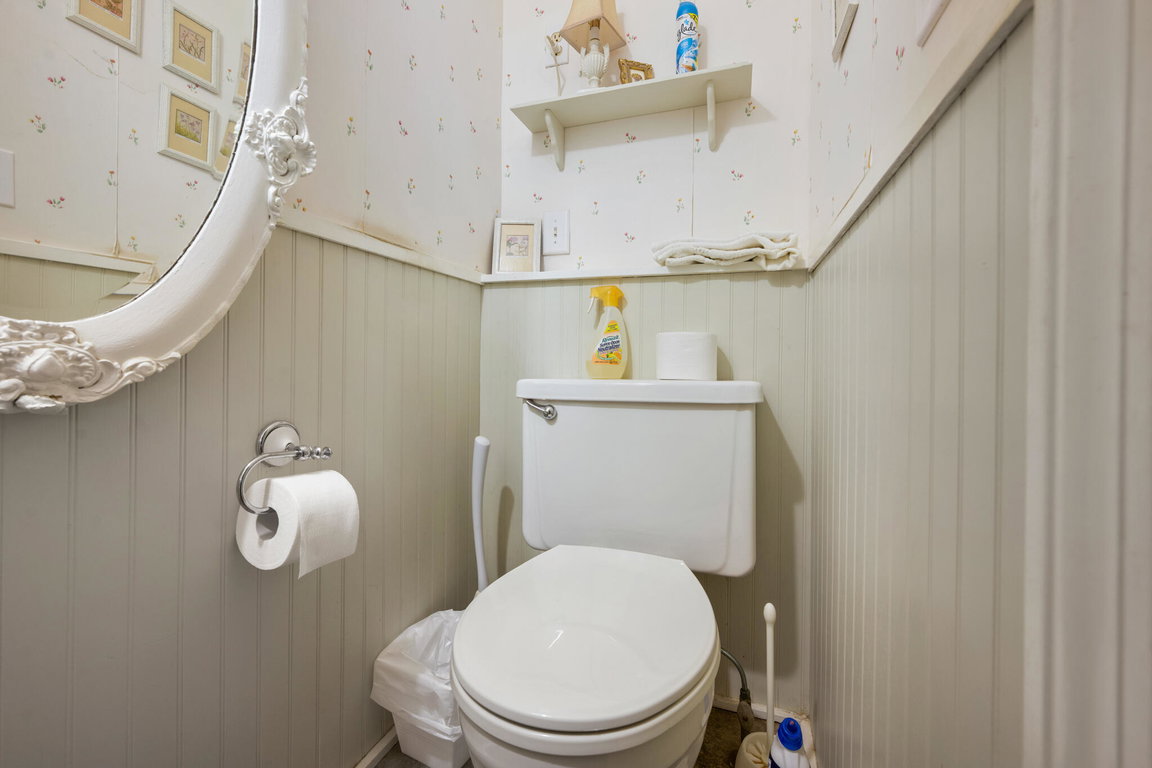 Hallway Half bath off kitchen