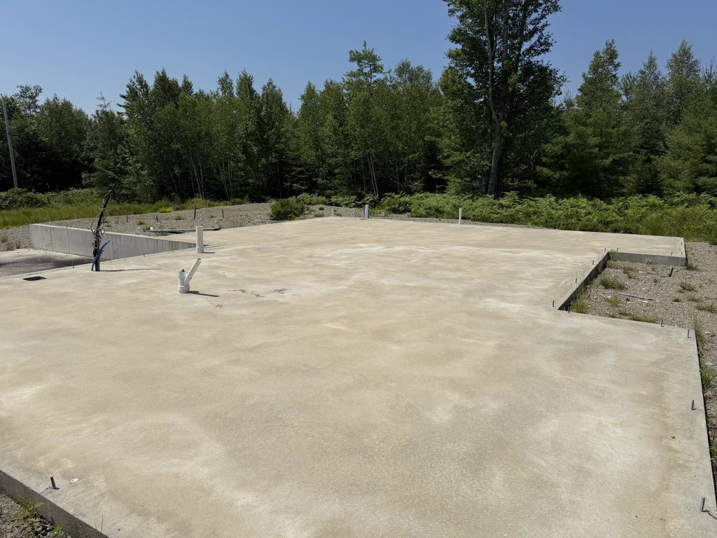 on slab
