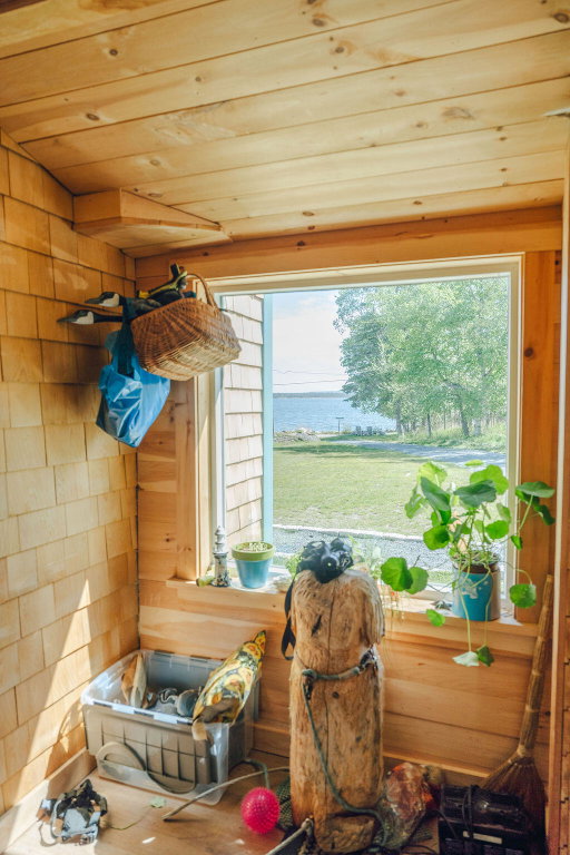 Mudroom between Garage & House