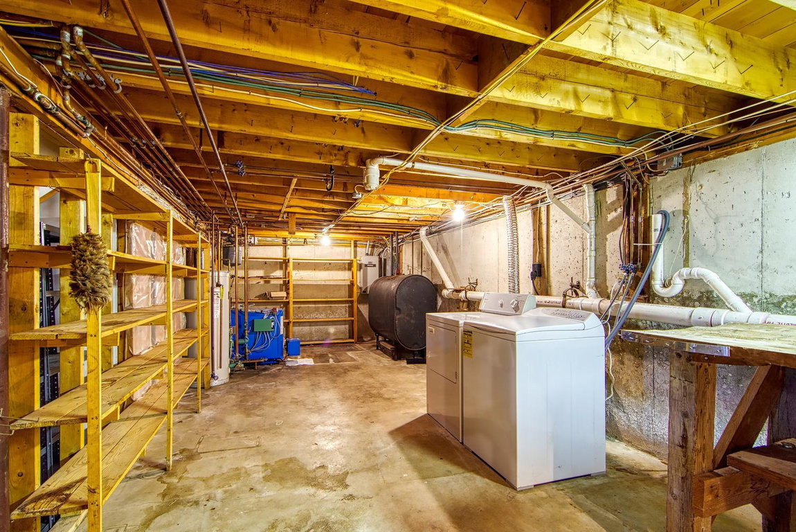 Basement laundry & utility