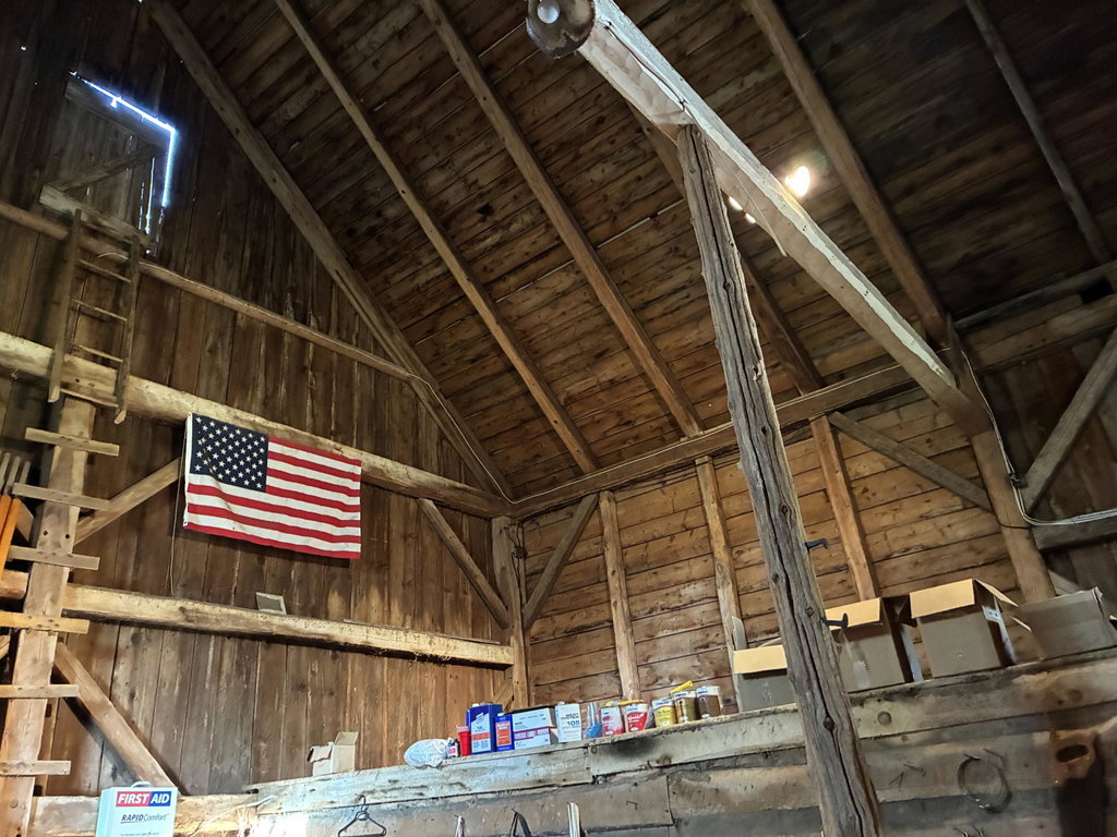 North hayloft to peak.