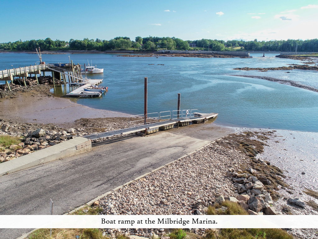 Milbridge Town Wharf (2), label