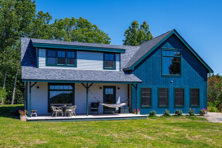 Exterior view of the newly constructed home
