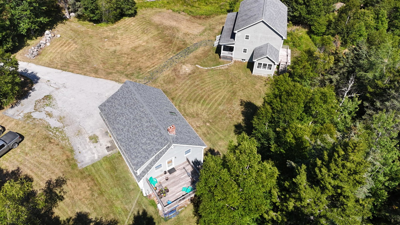aerial back of garage