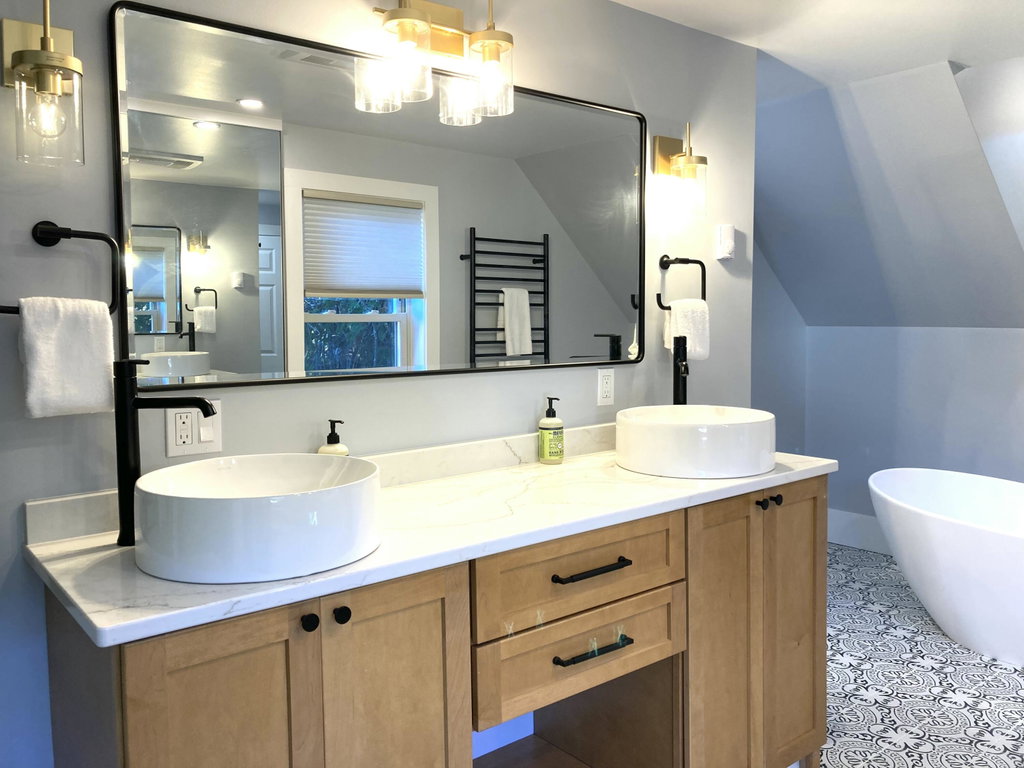 Vanity area.