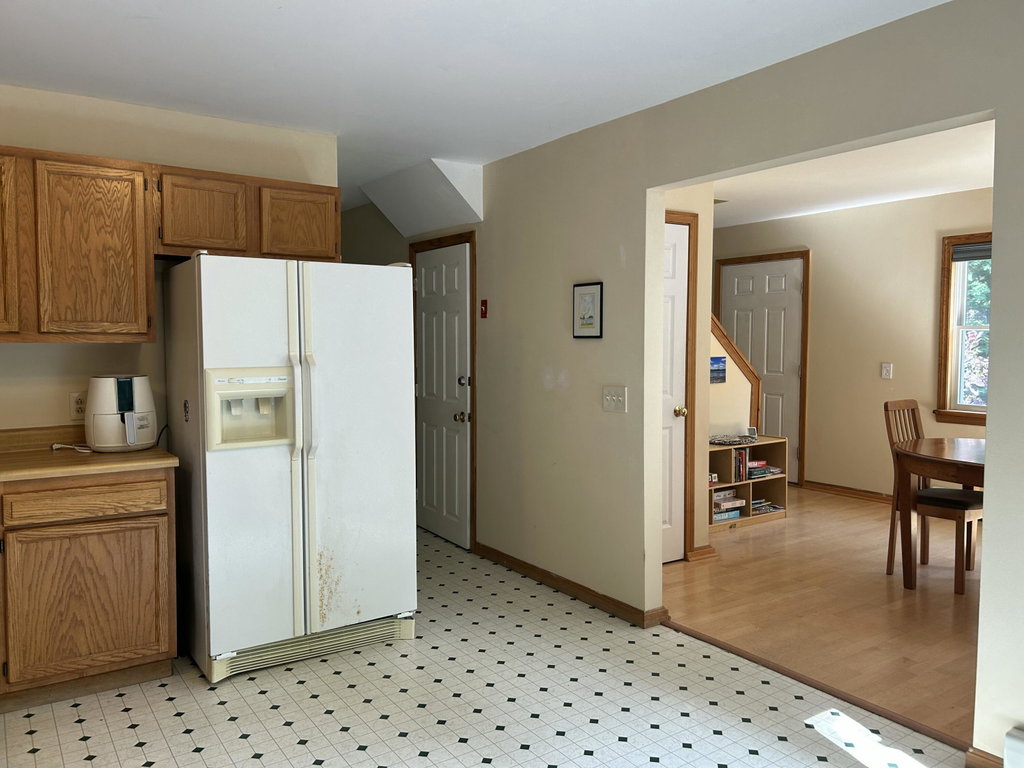 Kitchen view looking to dining room