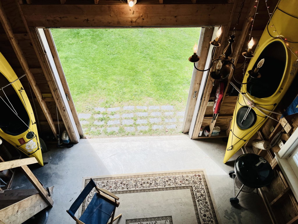 Interior of barn