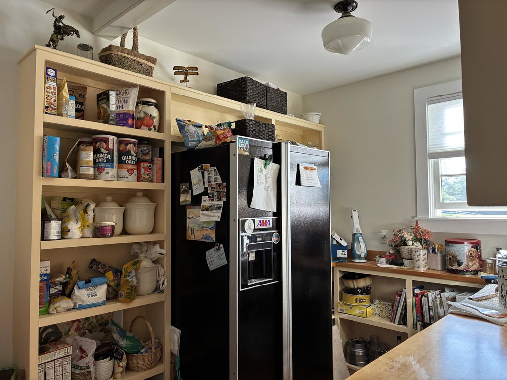 Pantry room from kitchen.