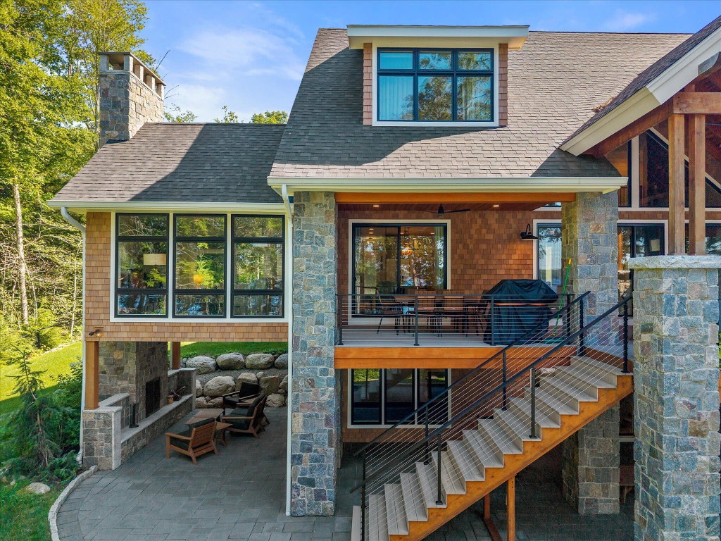 Stairs leading to lower patio area,,,